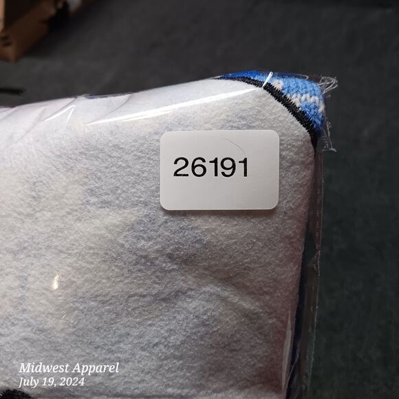 Ugly Jolly Sweaters Christmas Snowman with Beer Fair Isle Blue Adult Large - Picture 7 of 7